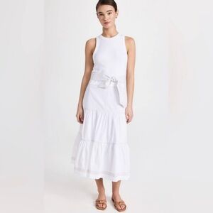 Veronica Beard Austyn Ribbed..belted tie